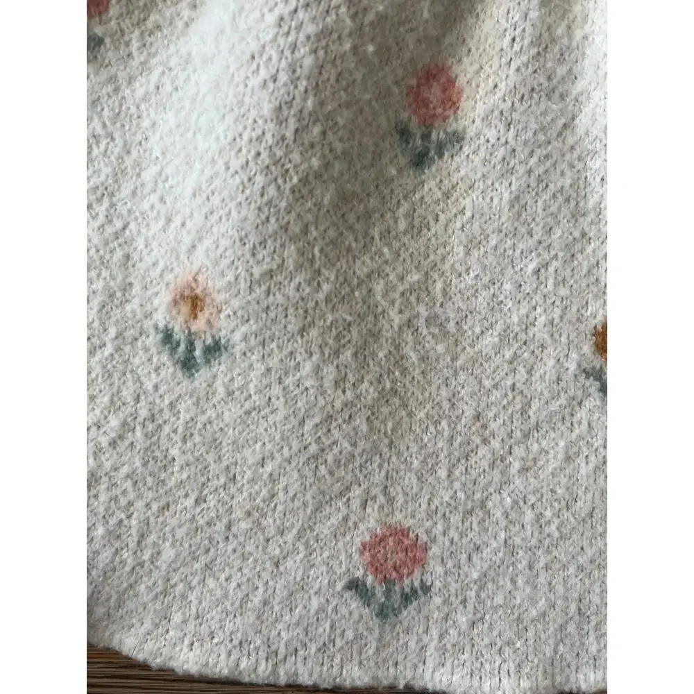 Cynthia Rowley Baby Knit Sweater & Skirt Set Floral 2-Piece Size 12M